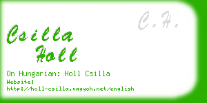 csilla holl business card